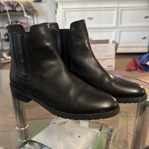 Stuart Weitzman Basilico Boot: Black bootie, 10.5 Women's Medium Width Leather